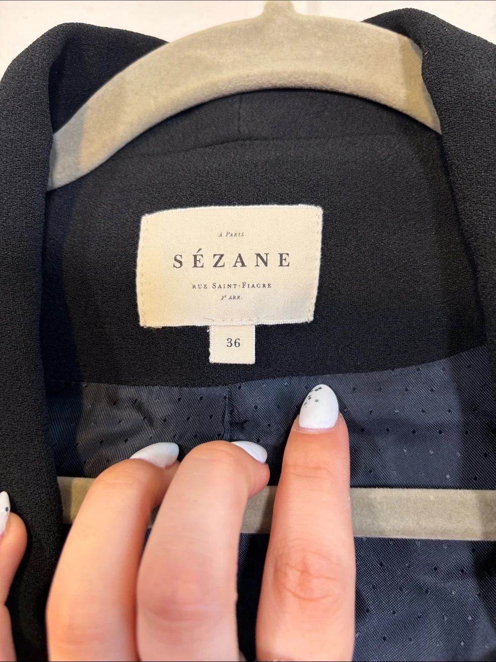 Sezane Sarina Blazer in Black - 36 (US 4)